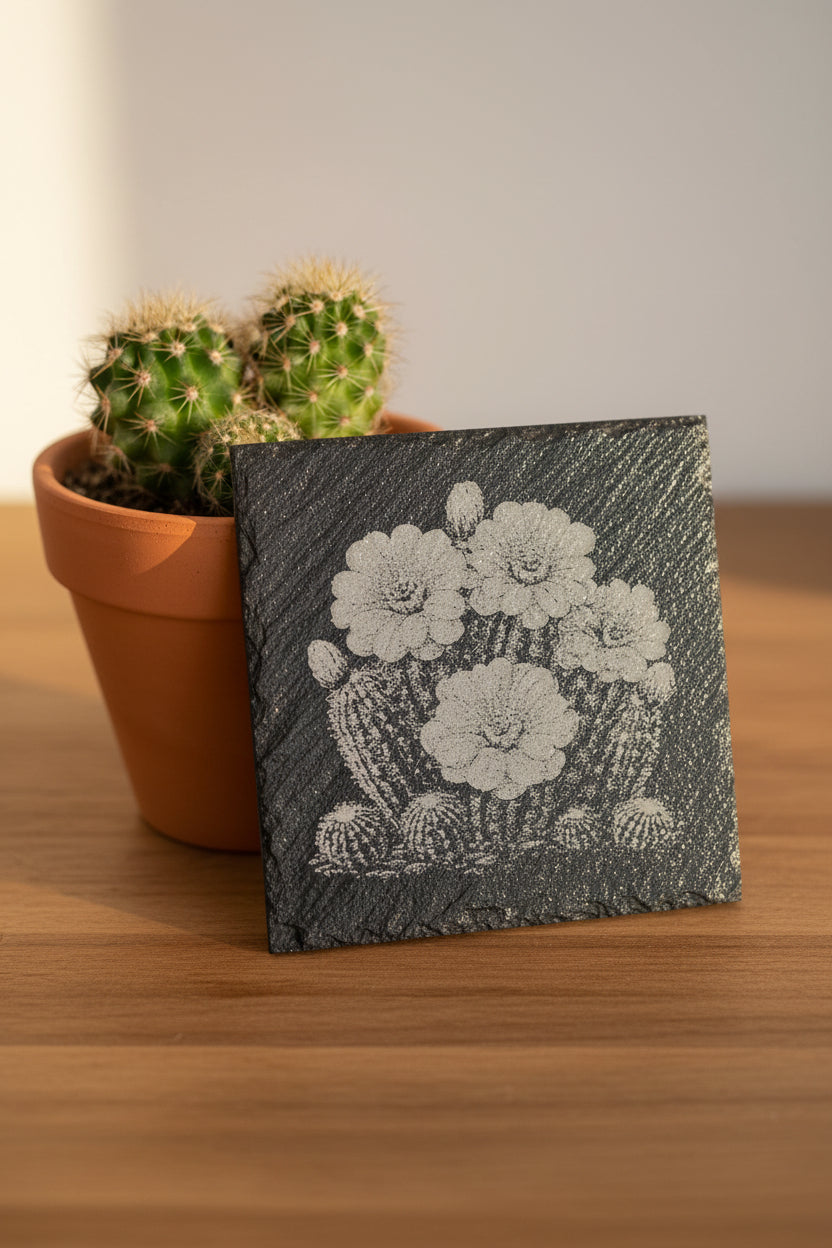 Flower Slate Coasters