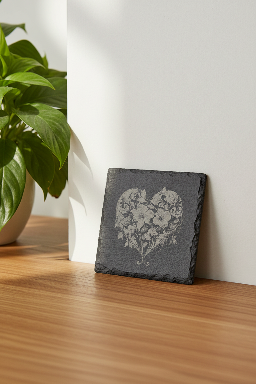 Flower Slate Coasters