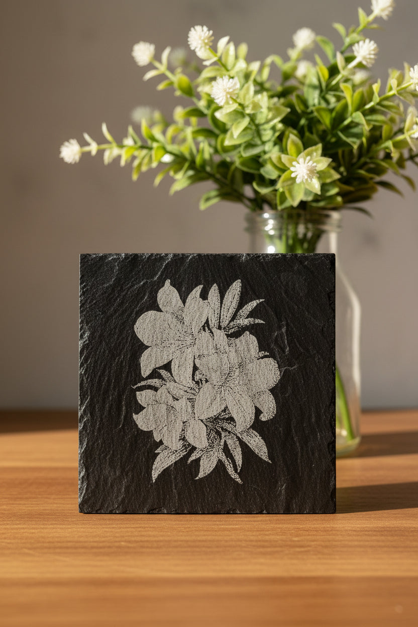 Flower Slate Coasters