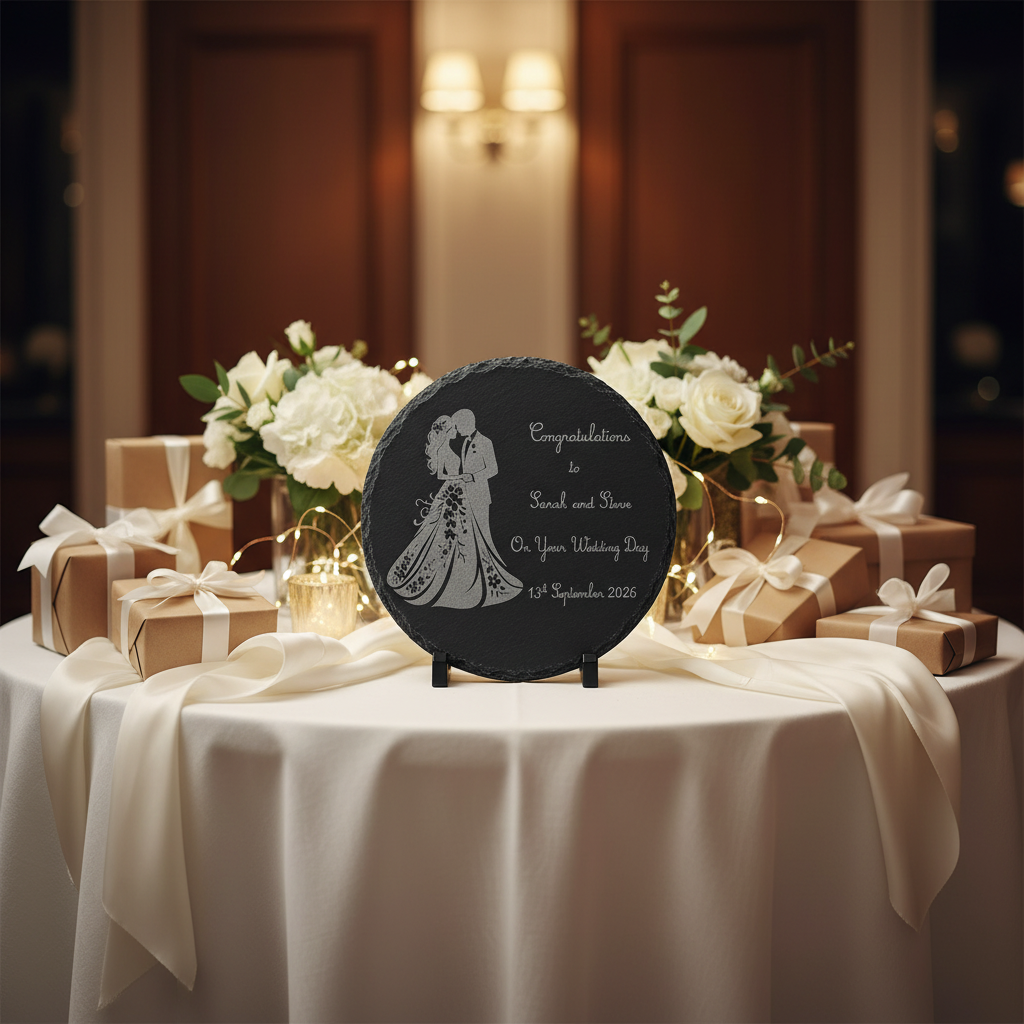 Commemorative Slate Wedding Plaque