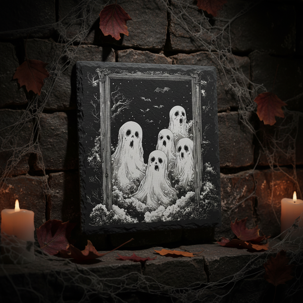Halloween Slate Coaster