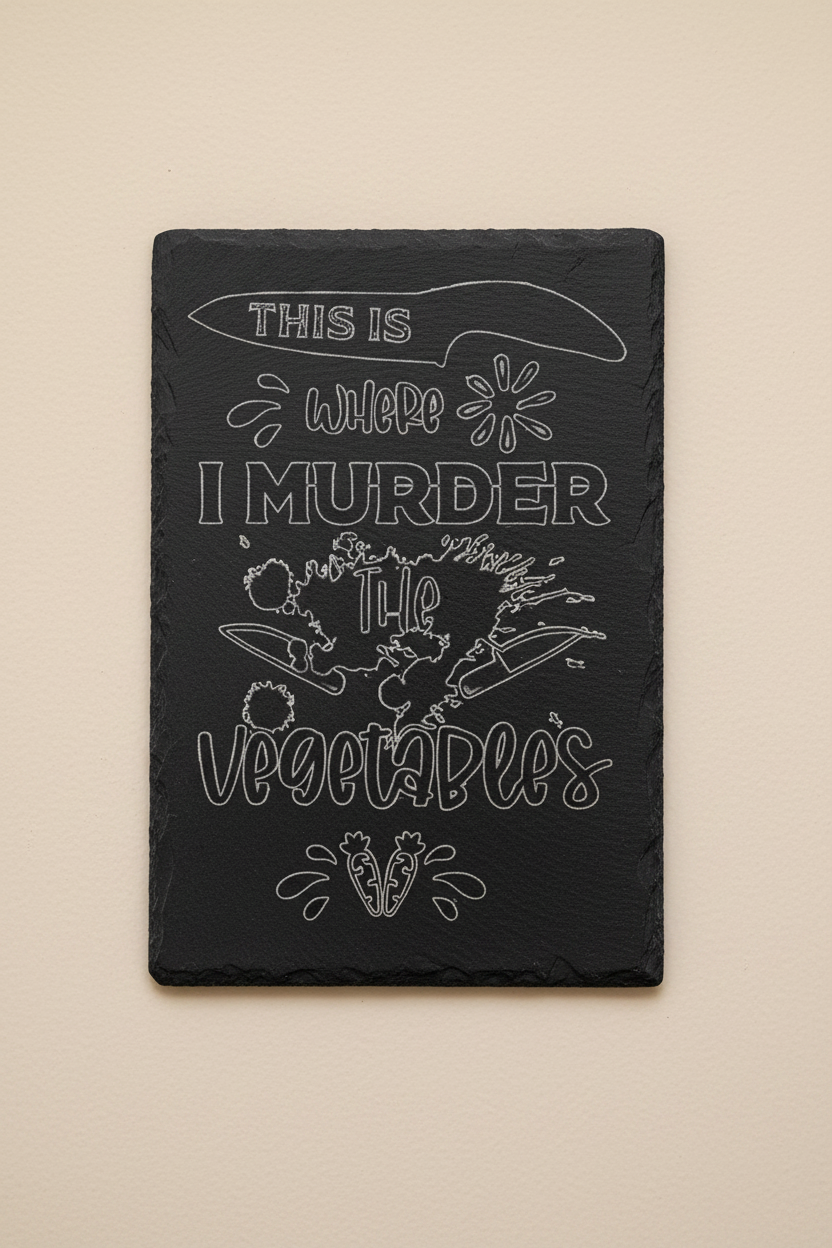 Humorous Kitchen Quote Slate Plaques