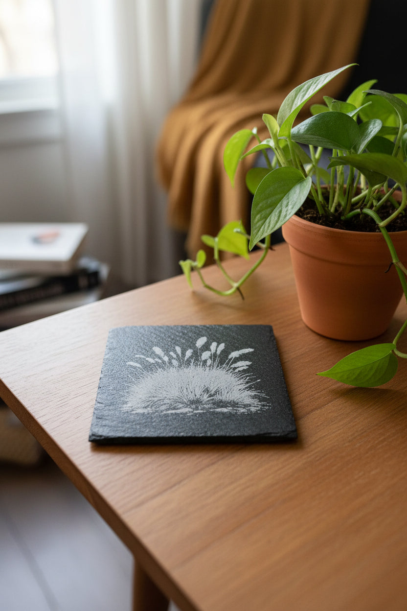 Flower Slate Coasters